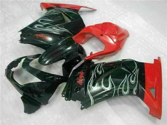 Noir Rouge Ninja 08-12 EX250 Carénage Moto