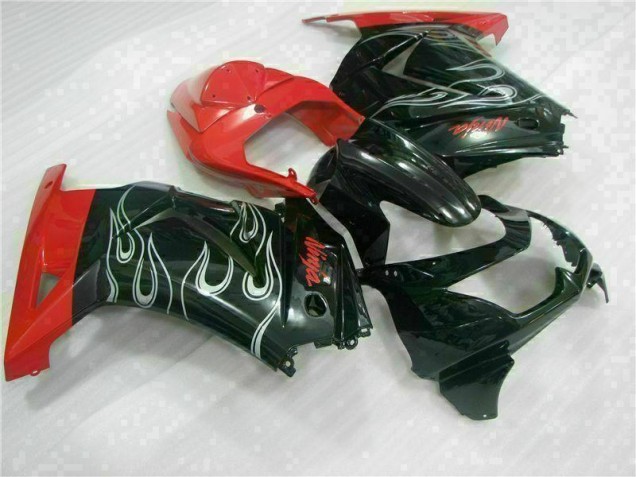 Noir Rouge Ninja 08-12 EX250 Carénage Moto
