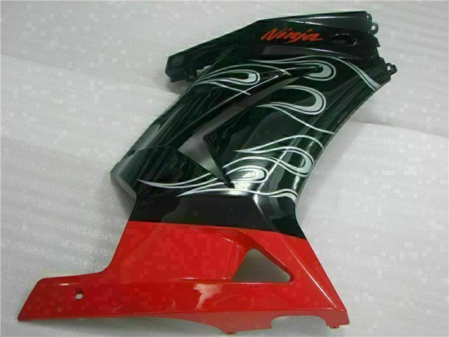 Noir Rouge Ninja 08-12 EX250 Carénage Moto