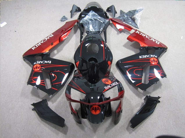 Noir Rouge Racardi 03-05 ZX10R Carénage Moto Noir Rouge Racardi 03-05 ZX10R Carénage Moto