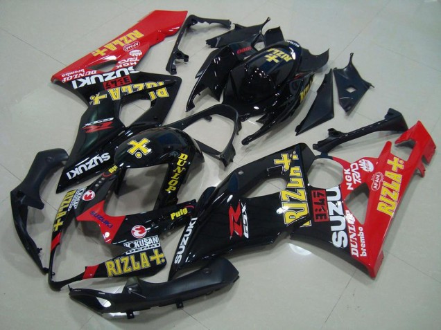 Noir Rouge Rizla 05-06 GSXR 1000 Carénage Moto Noir Rouge Rizla 05-06 GSXR 1000 Carénage Moto