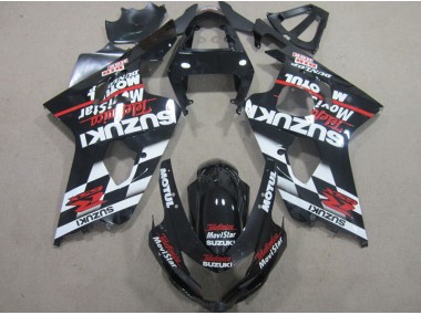 Noir Rouge Telefumia Movistar 04-05 GSXR 600 Carénage Moto