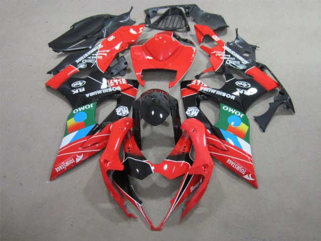Noir Rouge Vert 05-06 GSXR 1000 Carénage Moto Noir Rouge Vert 05-06 GSXR 1000 Carénage Moto
