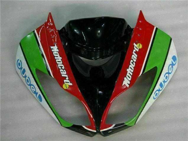 Noir Rouge Vert Motocard 09-12 ZX6R Carénage Moto Noir Rouge Vert Motocard 09-12 ZX6R Carénage Moto