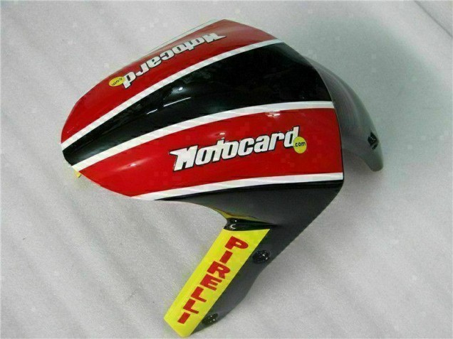 Noir Rouge Vert Motocard 09-12 ZX6R Carénage Moto Noir Rouge Vert Motocard 09-12 ZX6R Carénage Moto