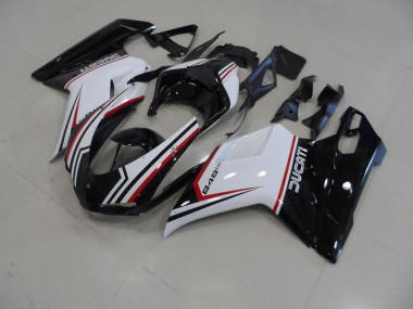 Noir Tricolore 07-14 Ducati 848 1098 1198 Carénage Moto