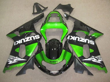 Noir Vert 01-03 GSXR 600 Carénage Moto