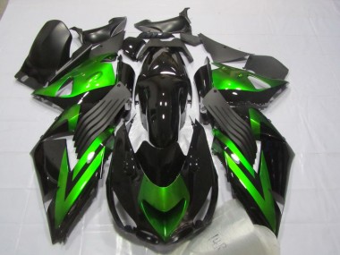 Noir Vert 06-11 ZX14R ZZR1400 Carénage Moto