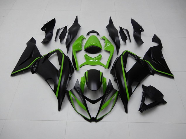 Noir Vert 13-18 ZX6R Carénages Moto Noir Vert 13-18 ZX6R Carénages Moto