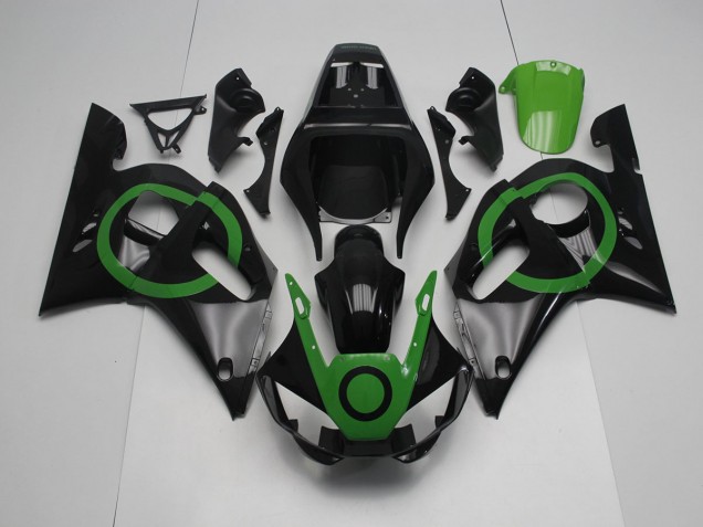 Noir Vert Cercle 98-02 YZF R6 Carénage Moto Noir Vert Cercle 98-02 YZF R6 Carénage Moto