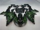 Noir Vert Flamme 06-07 ZX10R Carénage Moto Noir Vert Flamme 06-07 ZX10R Carénage Moto
