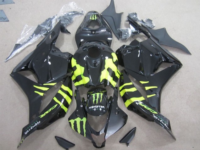 Noir Vert Monster 09-12 CBR600RR Carénage Moto Noir Vert Monster 09-12 CBR600RR Carénage Moto