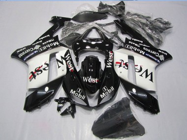 Noir West Mobil 07-08 ZX6R Carénage Moto