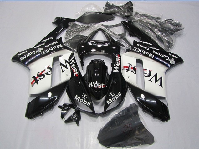 Noir West Mobil 07-08 ZX6R Carénage Moto Noir West Mobil 07-08 ZX6R Carénage Moto