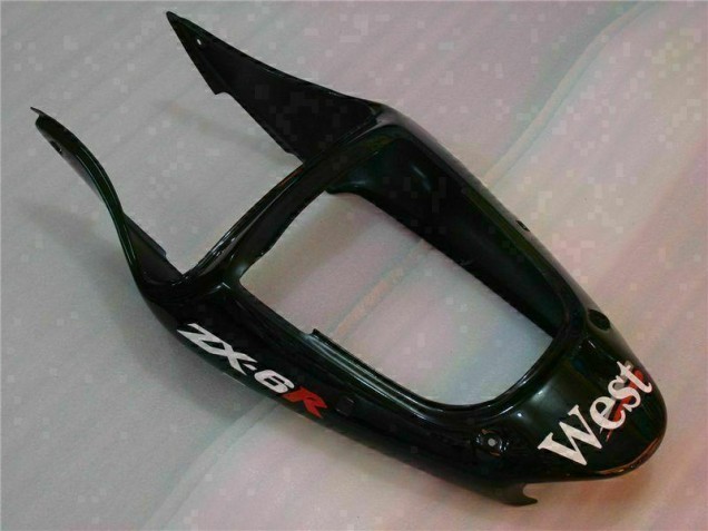 Noir West Ninja 00-02 ZX6R Carénage Moto