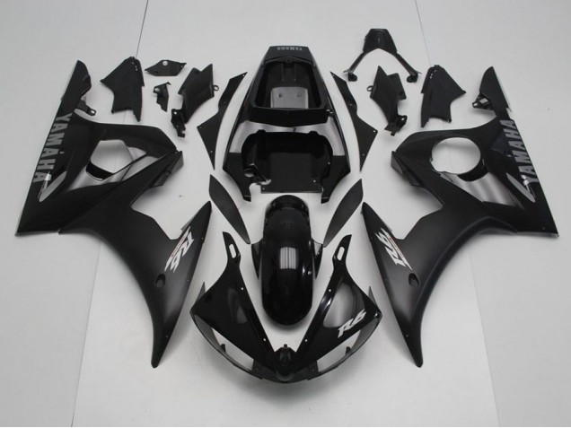 Noir avec Argent Décalque 03-05 YZF R6 Carénage Moto Noir avec Argent Décalque 03-05 YZF R6 Carénage Moto