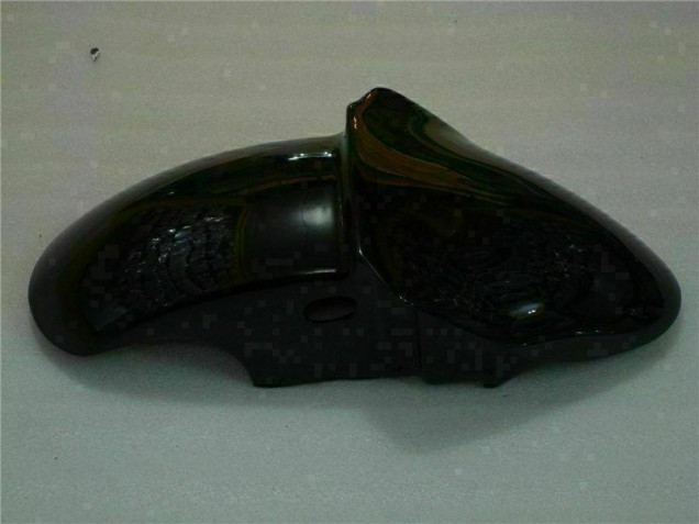 Noir avec Bleu Flamme 00-02 ZX6R Carénage Moto Noir avec Bleu Flamme 00-02 ZX6R Carénage Moto