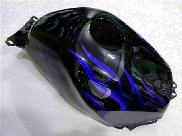 Noir avec Bleu Flamme 03-04 CBR600RR Carénage Moto Noir avec Bleu Flamme 03-04 CBR600RR Carénage Moto