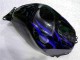 Noir avec Bleu Flamme 03-04 CBR600RR Carénage Moto Noir avec Bleu Flamme 03-04 CBR600RR Carénage Moto