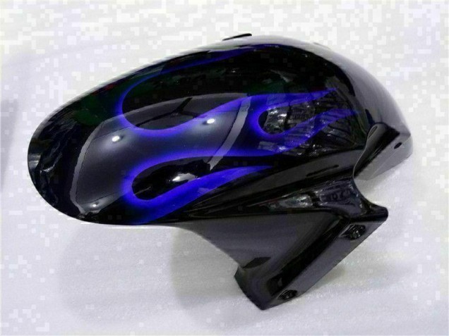 Noir avec Bleu Flamme 03-04 CBR600RR Carénage Moto Noir avec Bleu Flamme 03-04 CBR600RR Carénage Moto
