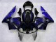 Noir avec Bleu Flamme 03-04 CBR600RR Carénage Moto Noir avec Bleu Flamme 03-04 CBR600RR Carénage Moto