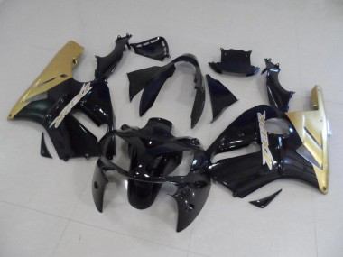 Noir et Or 02-06 ZX12R Carénage Moto