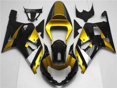 Or Noir 01-03 GSXR 600/750 Carénage Moto