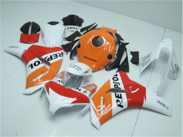 Orange Blanc Rouge Repsol 08-11 CBR1000RR Carénage Moto