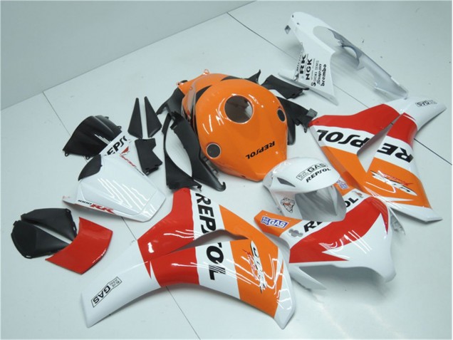 Orange Blanc Rouge Repsol 08-11 CBR1000RR Carénage Moto