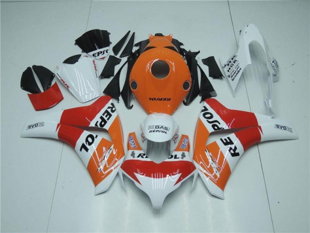 Orange Blanc Rouge Repsol 08-11 CBR1000RR Carénage Moto