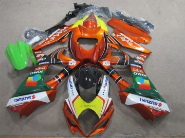 Orange Jaune Monster 07-08 GSXR 1000 Carénage Moto