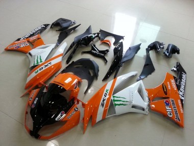 Orange Monster 09-12 ZX6R Carénage Moto