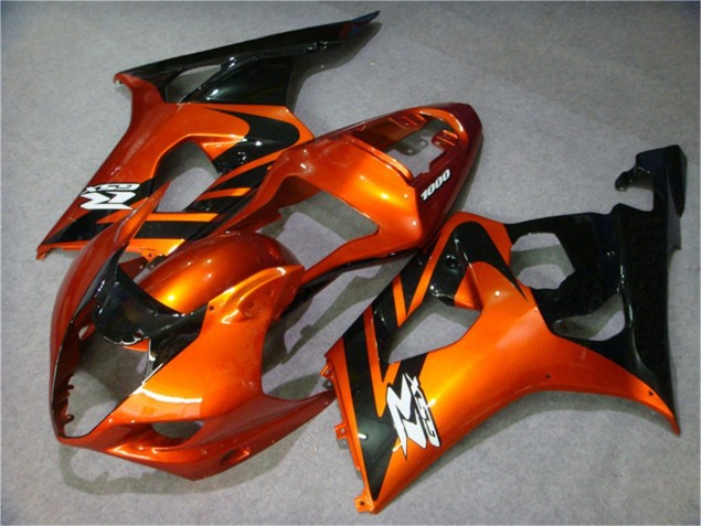 Orange Noir 03-04 GSXR 1000 Carénage Moto Orange Noir 03-04 GSXR 1000 Carénage Moto