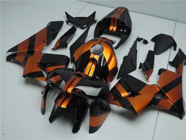 Orange Noir 05-06 CBR600RR Kit Carénages Motos