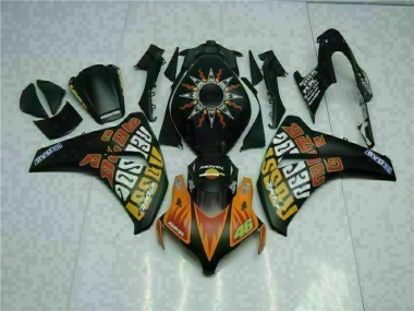 Orange Noir 08-11 CBR1000RR Carénage Moto