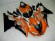 Orange Noir 08-16 YZF R6 Carénage Moto Orange Noir 08-16 YZF R6 Carénage Moto