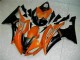 Orange Noir 08-16 YZF R6 Carénage Moto Orange Noir 08-16 YZF R6 Carénage Moto