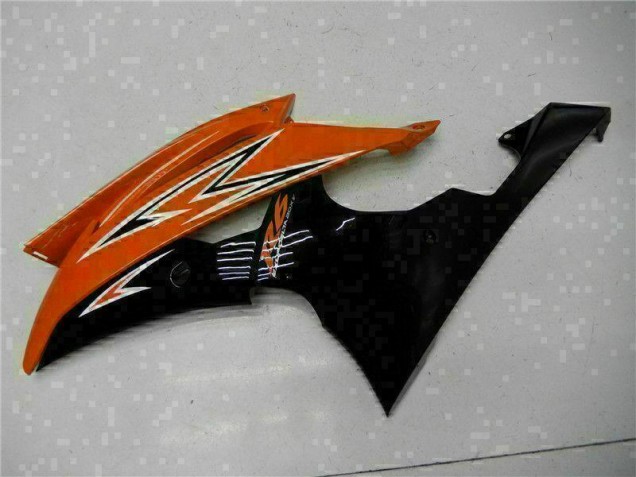 Orange Noir 08-16 YZF R6 Carénage Moto Orange Noir 08-16 YZF R6 Carénage Moto