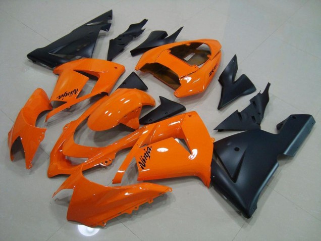 Orange Noir Mat 03-05 ZX10R Carénage Moto Orange Noir Mat 03-05 ZX10R Carénage Moto