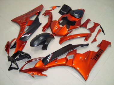 Orange Noir Mat 06-07 YZF R6 Carénage Moto