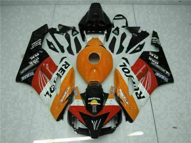 Orange Noir Repsol 04-05 CBR1000RR Carénage Moto