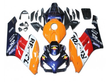 Orange Rouge Bleu Repsol 04-05 CBR1000RR Carénage Moto
