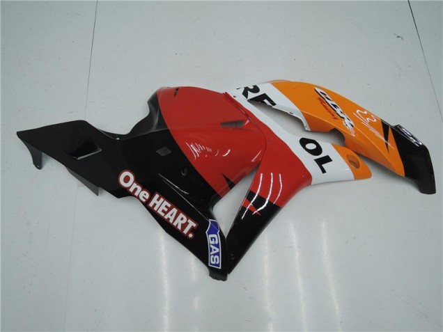 Orange Rouge Noir Repsol 09-12 CBR600RR Carénage Moto Orange Rouge Noir Repsol 09-12 CBR600RR Carénage Moto