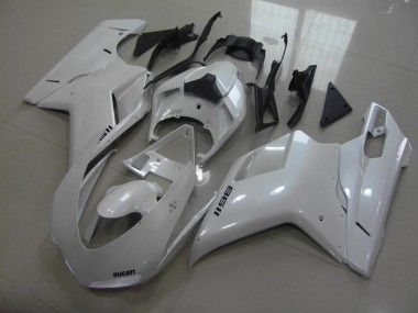 Pear Blanc Noir Décalque 07-14 Ducati 848 1098 1198 Carénage Moto