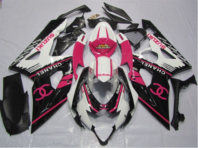 Rose Chanel 06-07 GSXR 600 Carénage Moto Rose Chanel 06-07 GSXR 600 Carénage Moto
