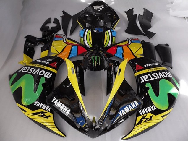 Rossi Movistar 12-14 YZF R1 Carénage Moto Rossi Movistar 12-14 YZF R1 Carénage Moto