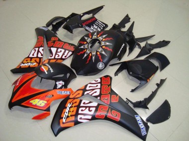 Rossi Noir Mat 08-11 CBR1000RR Carénage Moto