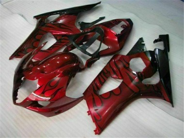 Rouge 03-04 GSXR 1000 Carénage Moto