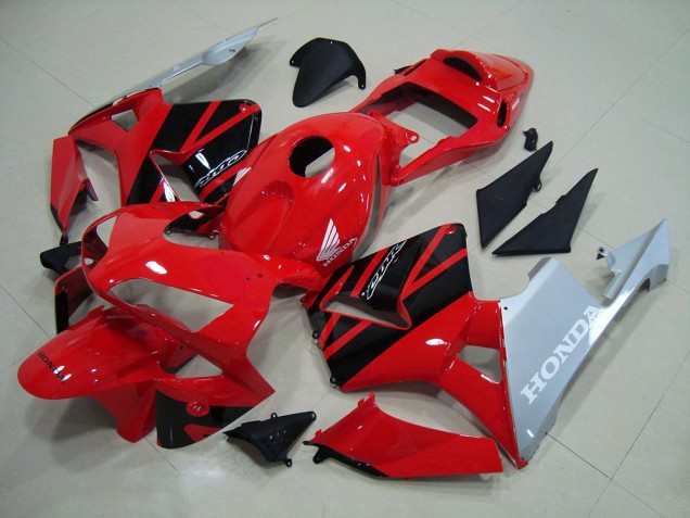 Rouge Argent 03-04 CBR600RR Carénage Moto Rouge Argent 03-04 CBR600RR Carénage Moto