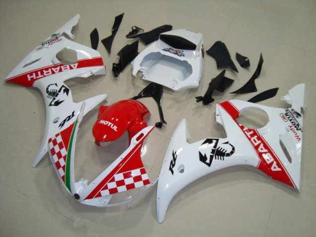 Rouge Blanc 03-05 YZF R6 Carrosserie Moto